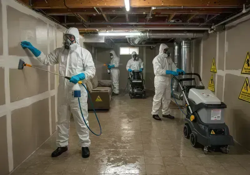 Basement Moisture Removal and Structural Drying process in Tierra Verde, FL